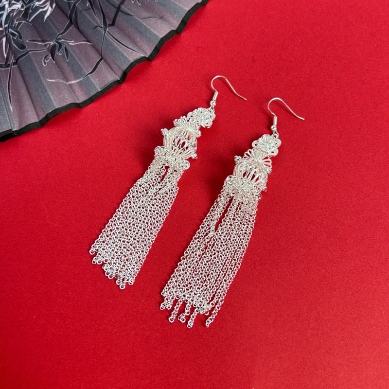 Ethnic Style Peacock Retro Ear Hook Earrings