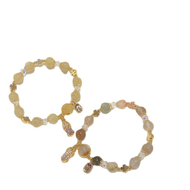Rolling Lucky Citrine Pi Super Fairy Sweet Color Bracelets
