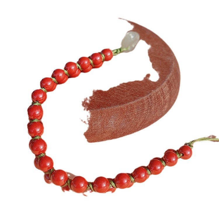 Sand Emperor Sandstone Jade Female Handmade Bracelets