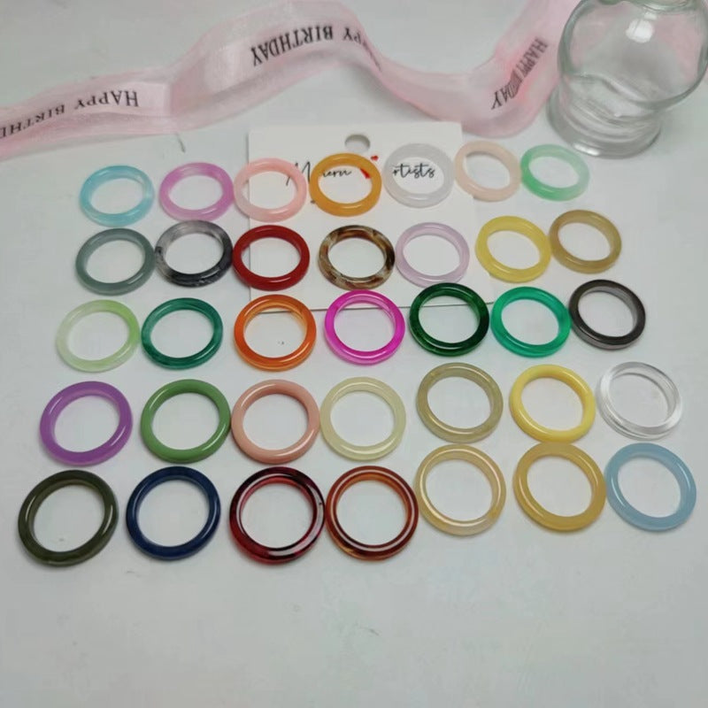 Female Single Material Sticky Accessory International Trade City Ring