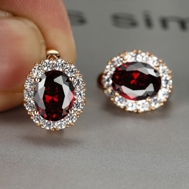 Women's White Diamond For Small Personality Simple Stud Earrings