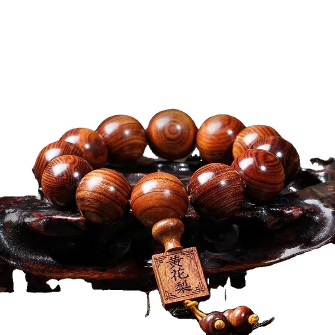 Women's & Men's Rosewood Buddha Beads Red Sandalwood Crafts Bracelet