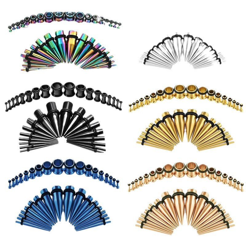 Pointed Cone Single Horn Ear Extender Amplifier High Sense Piercing Stud Earrings