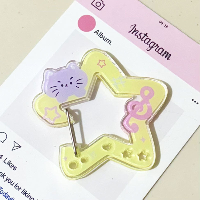 Acrylic Shaped Multifunctional Key Cartoon Shape Jewelry Accessories
