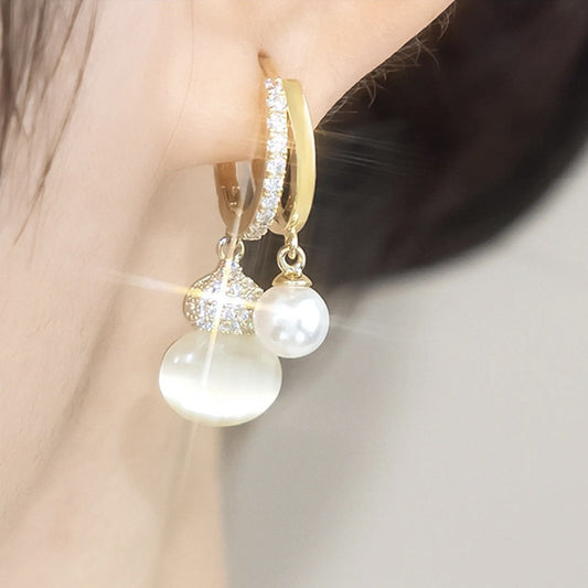 Women's For Design Fashion Micro Inlay Ear Clip Temperament Earrings