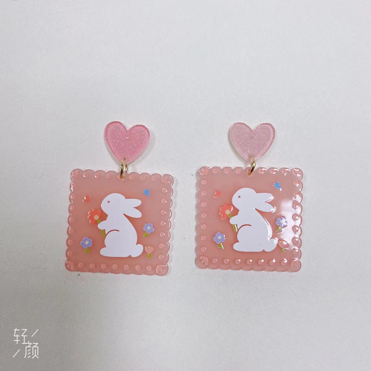 Dopamine Ear Clips Color Temperament Teenage Stud Earrings