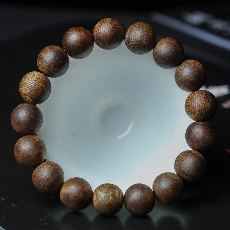 Rosary Yellow Nan Agilawood Wooden Cultural Artifact Bracelet