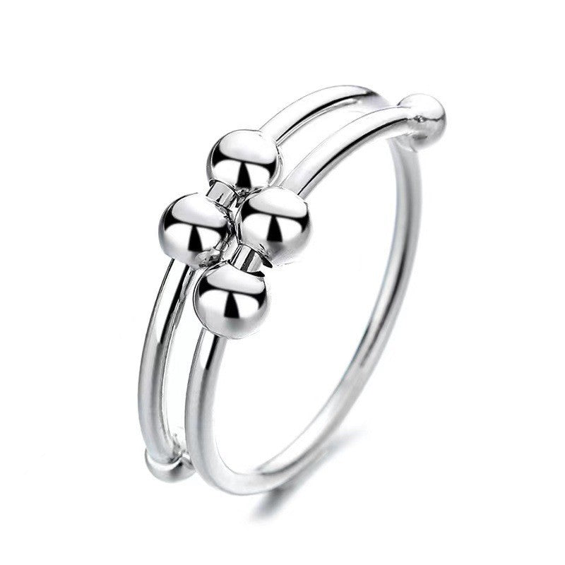 Micro Beads Spinning Female Creative Anxiety Ring