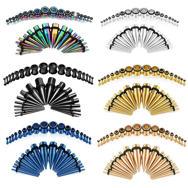 Pointed Cone Single Horn Ear Extender Amplifier High Sense Piercing Stud Earrings