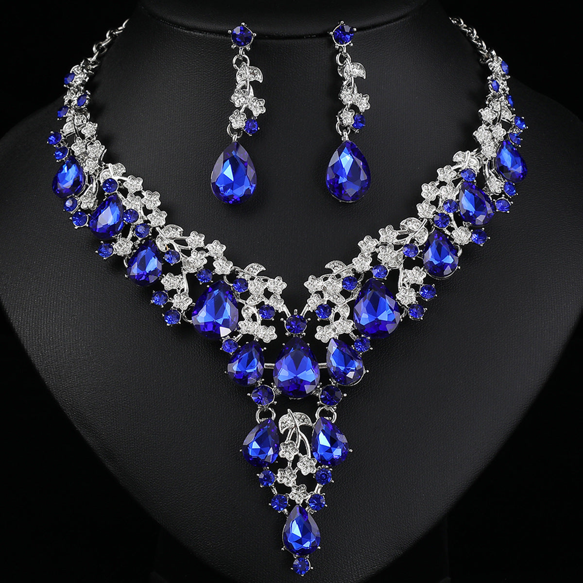 Suite High-grade Three-piece Bridal Wedding Dress Jewelry Set