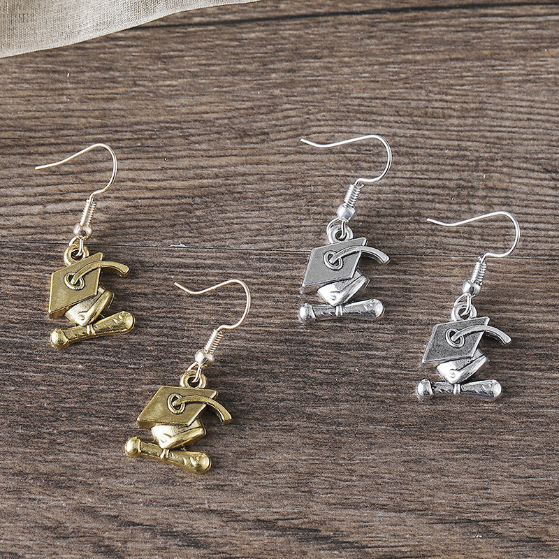 Flower Female Personality Creative Bouquet Drop Oil Earrings