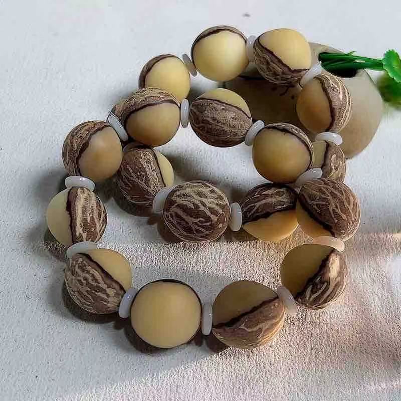 Root Beads Hand-held Car Crafts Three-sided Raw Bracelets