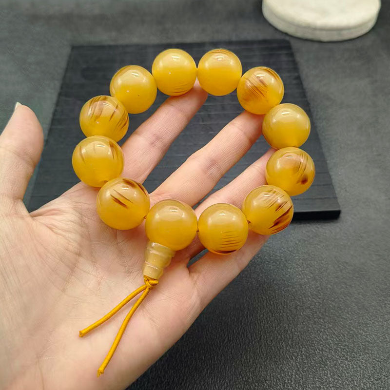 Imitation Horn Round Beads Abacus With Pendants