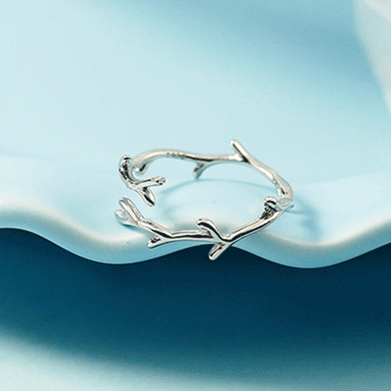 Cold Style Adjustable Simple Mori Personality Artistic Temperament Design Rings