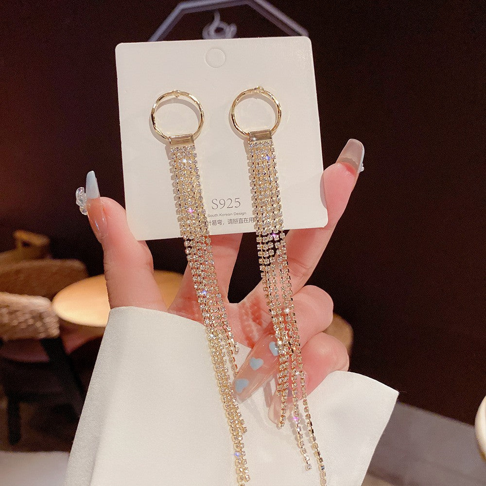 Needle Korean Style Light Luxury Exaggerated Geometric Earrings