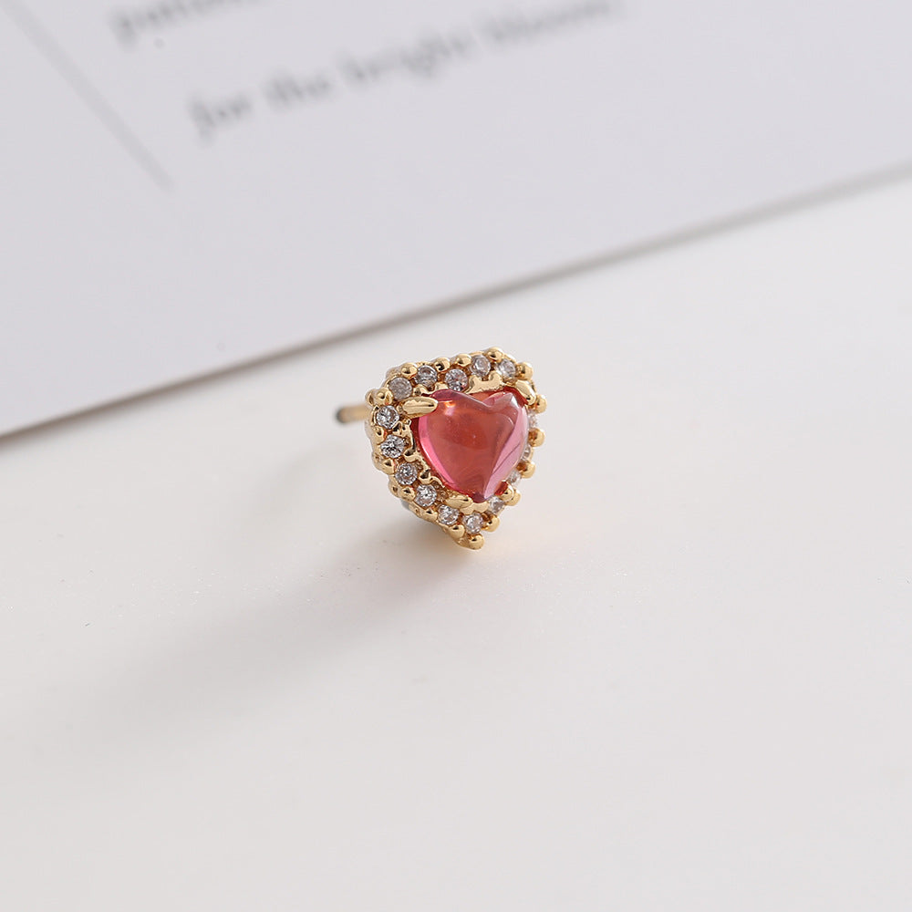 Zircon Imitation Pearl High Sense Simple Stylish Earrings