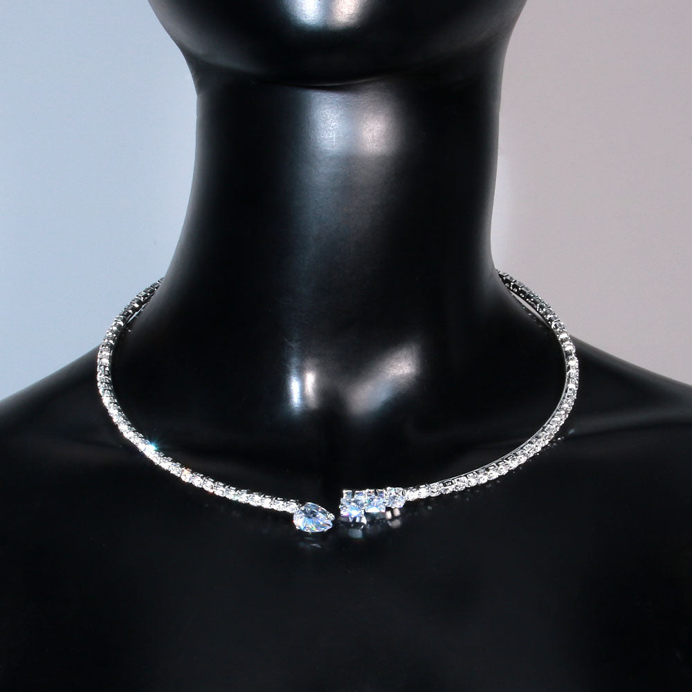 Women's Rhinestone Light Luxury Simplicity Water Drop Collar