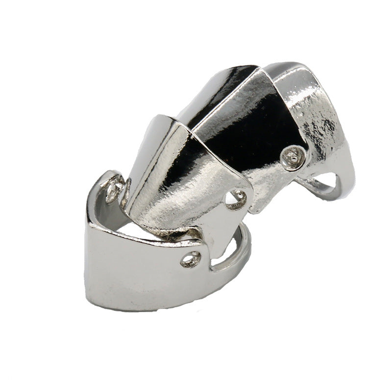 Fashion Metal Texture Armor Finger Activity Rings