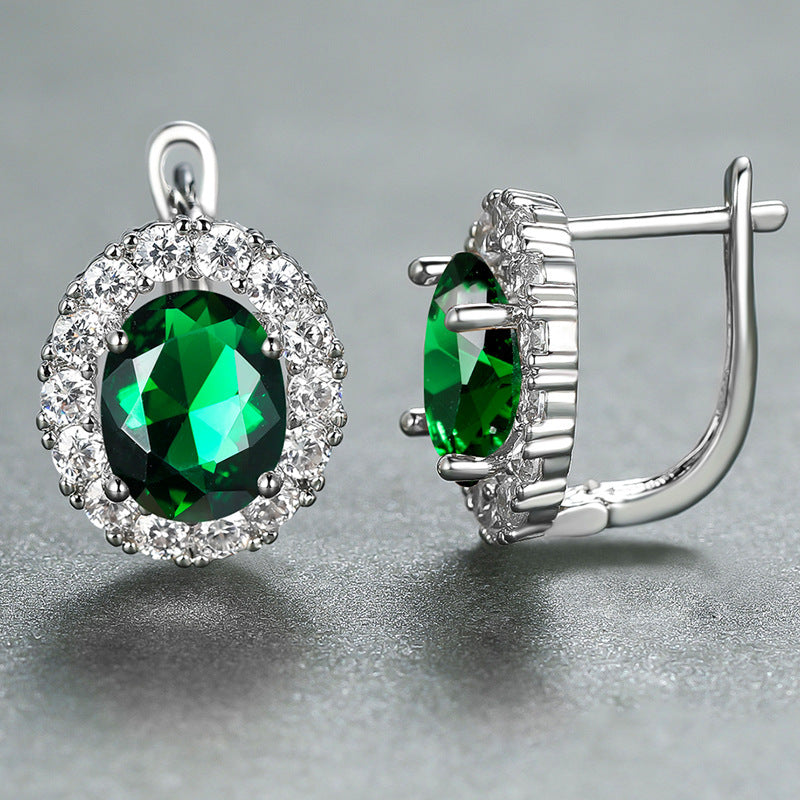 Women's White Diamond For Small Personality Simple Stud Earrings