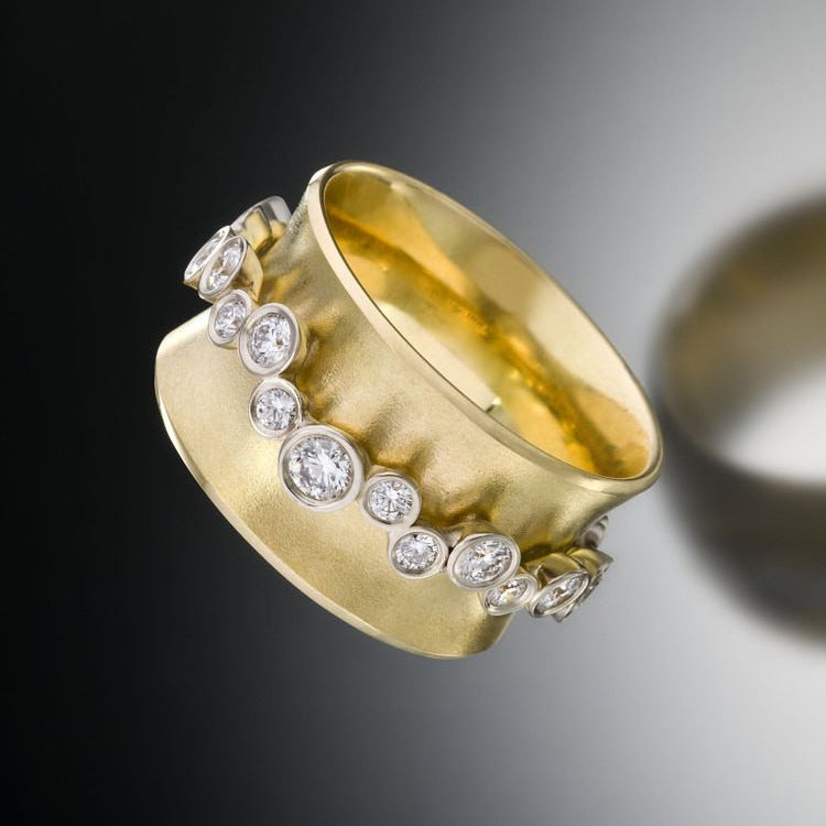 Women's Gold Plated Zircon Affordable Luxury Fashion Niche Ring