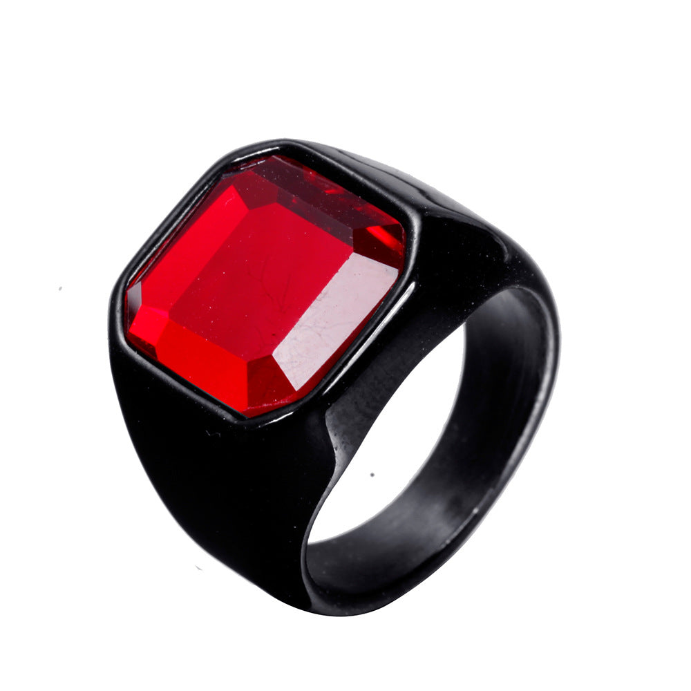Men's Thailand Retro Distressed Personalized Titanium Steel Ring