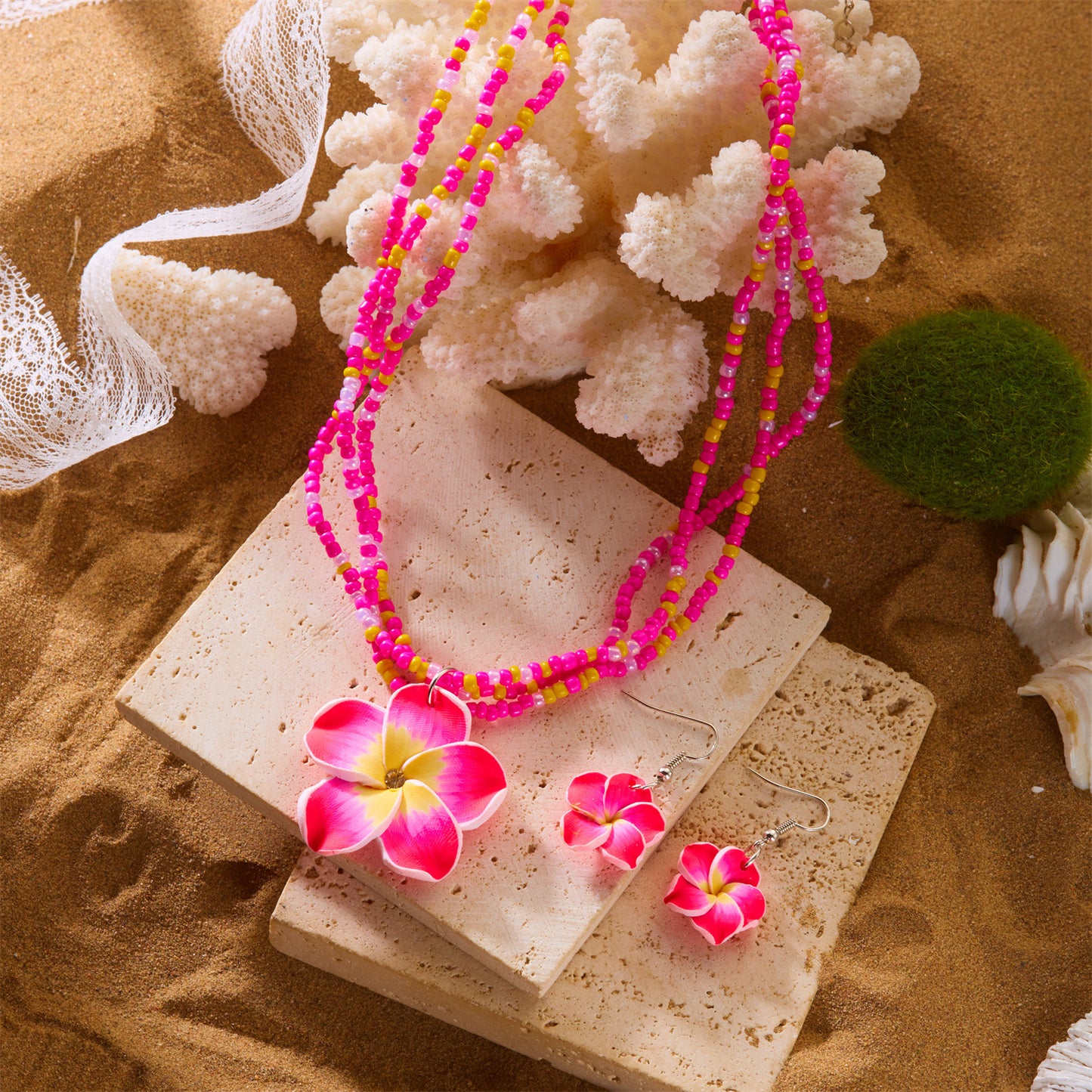 Egg Flower Bead Suite Female Summer Rings