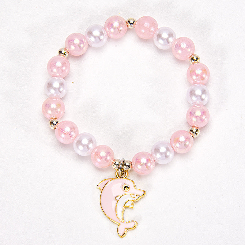 Children's Cartoon Alloy Little Handmade Dolphin Bracelet