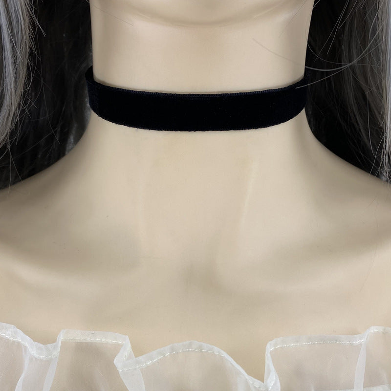 Women's Gothic For Simple Clavicle Chain Black Collar