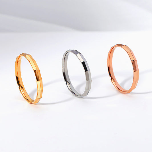 Korean Style Simple Regular Cut For Rings