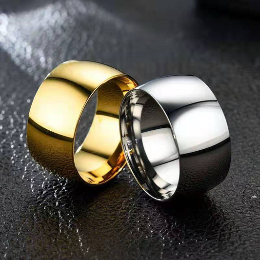 Outside Arc Stainless Steel Personality Male Rings