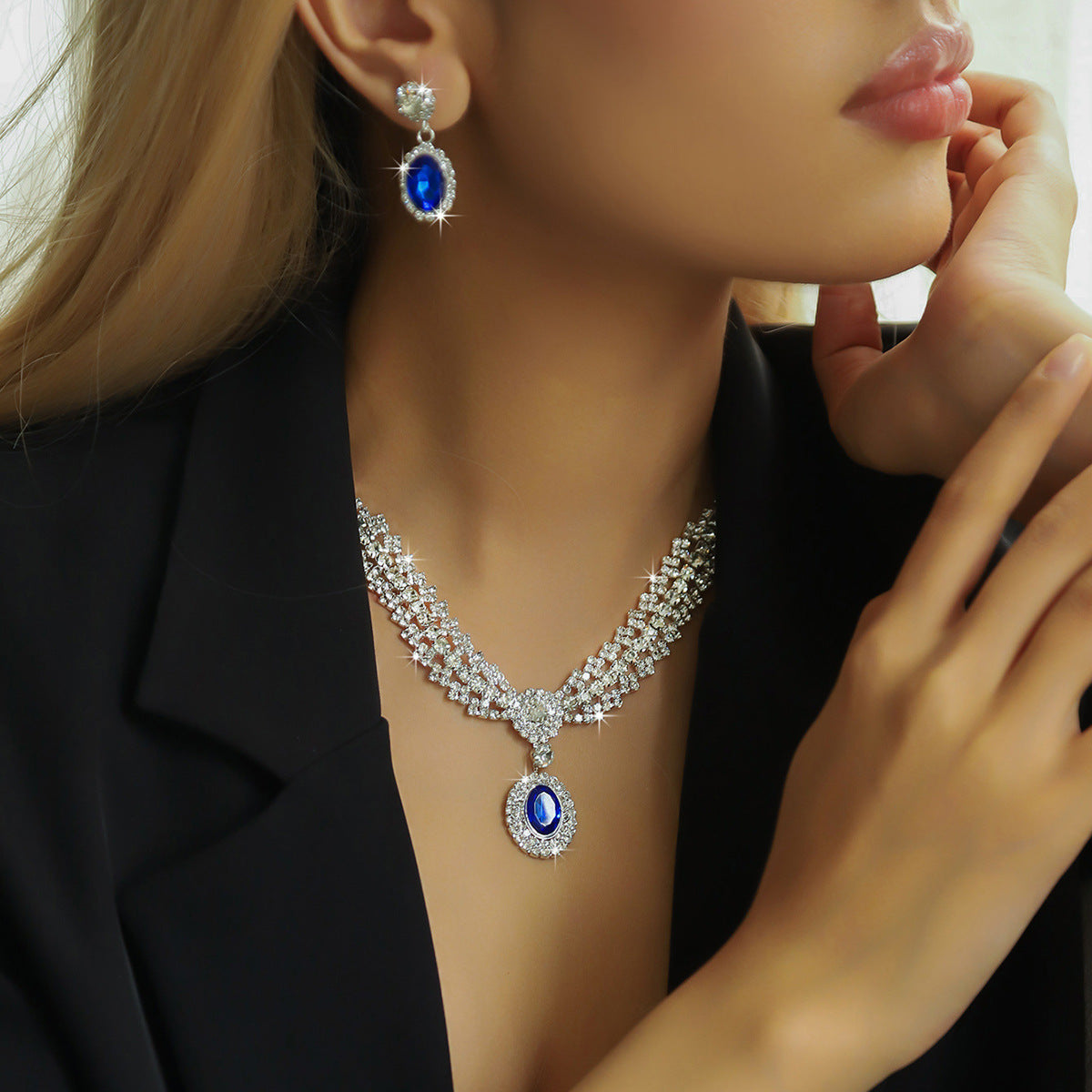 Women's Bride Full Diamond Suite Fashion Popular Rings