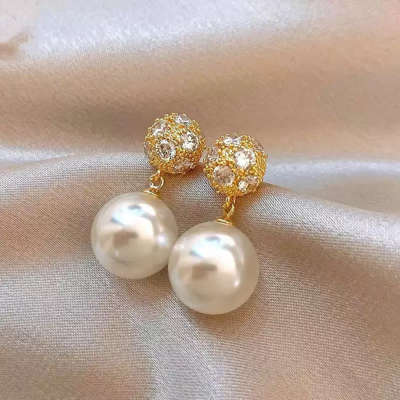 Women's Low Price Light Luxury Premium Temperamental Pearl Eardrops Rings