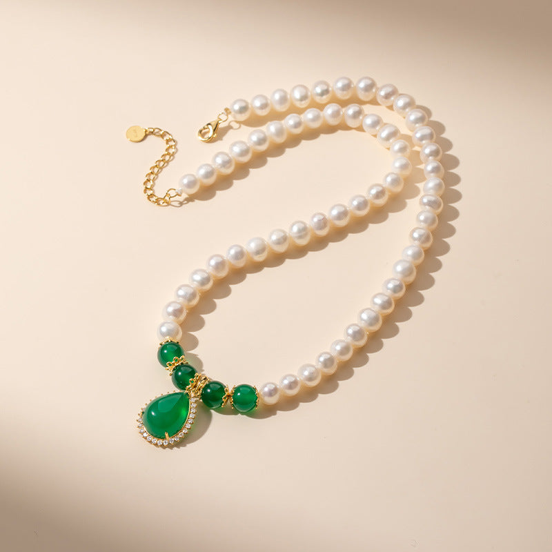 Day Gift Natural Freshwater Pearl Mother Style Birthday Necklace