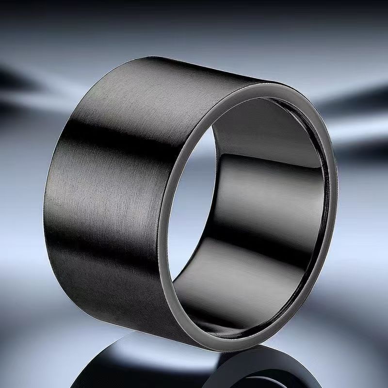 Titanium Steel Personality Stainless Simple Style Niche Ring