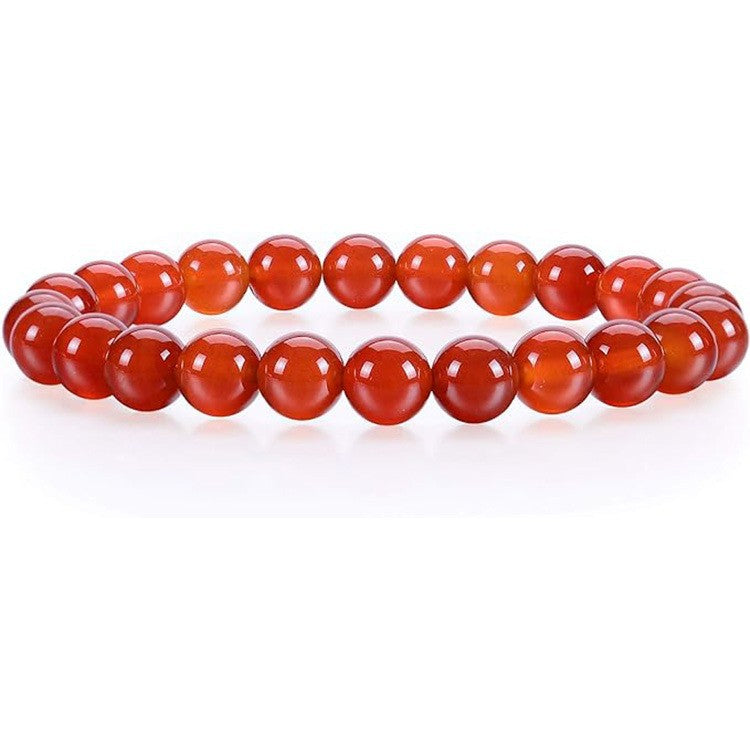 Women's Natural Pink Crystal Agate Tiger Eye Bracelet