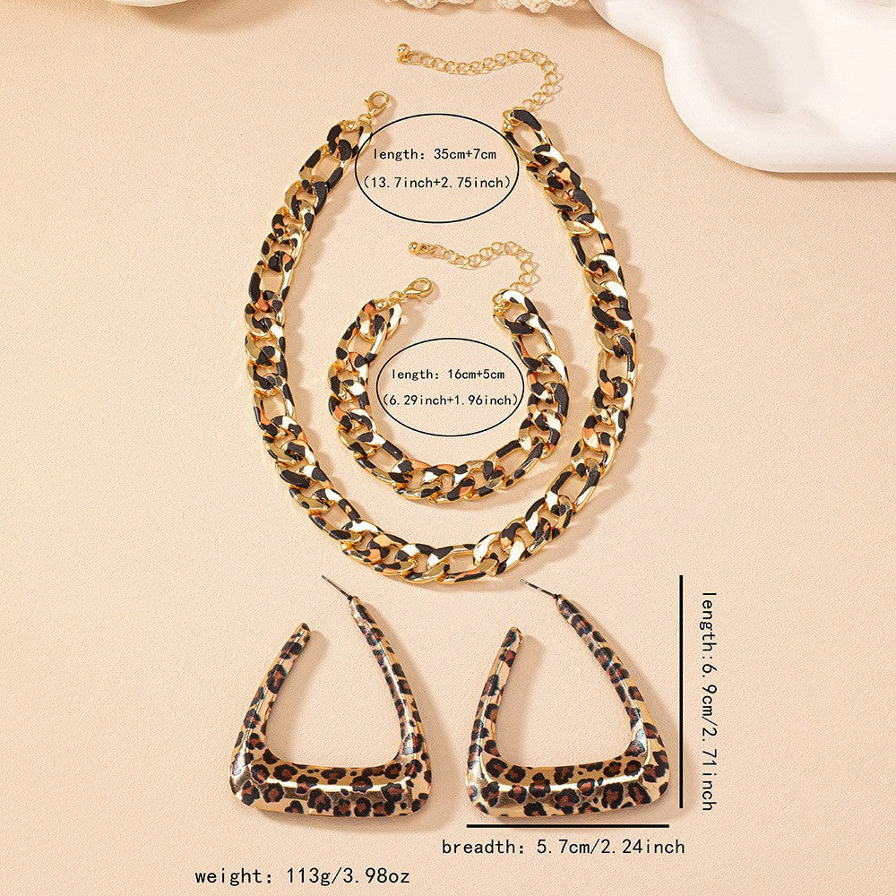Geometric Trend Triangle Retro Sexy Minimalist Fashion Jewelry Set