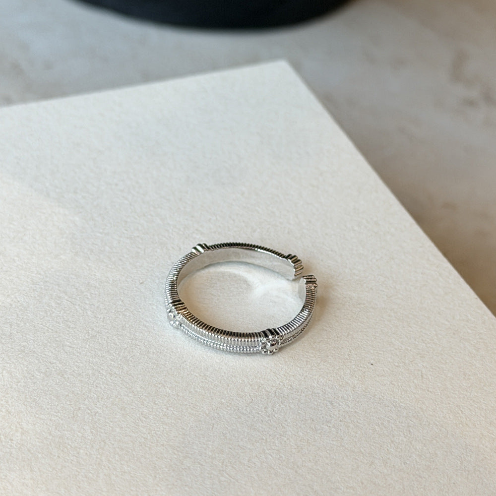 Zircon Niche Light Luxury Index Finger Rings