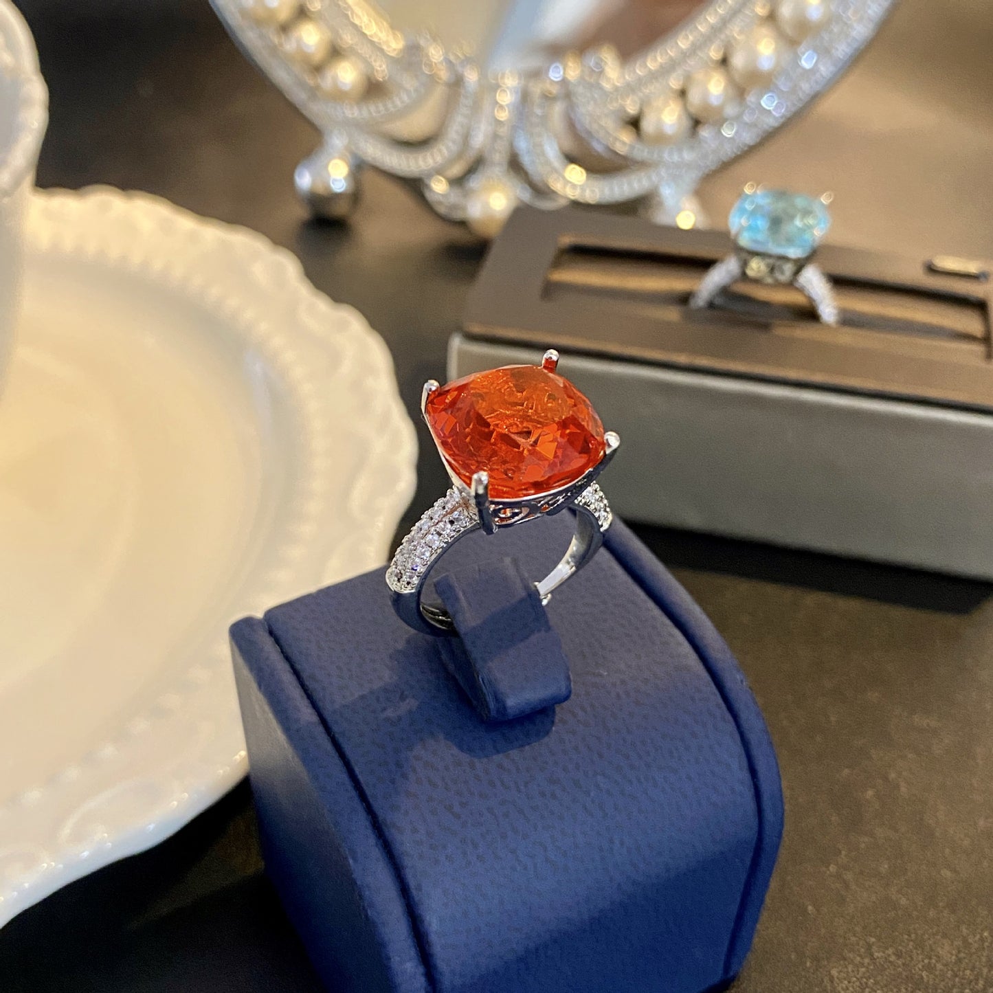 Carat Oversized Color Amethyst Anna Princess Yellow Diamond Ring
