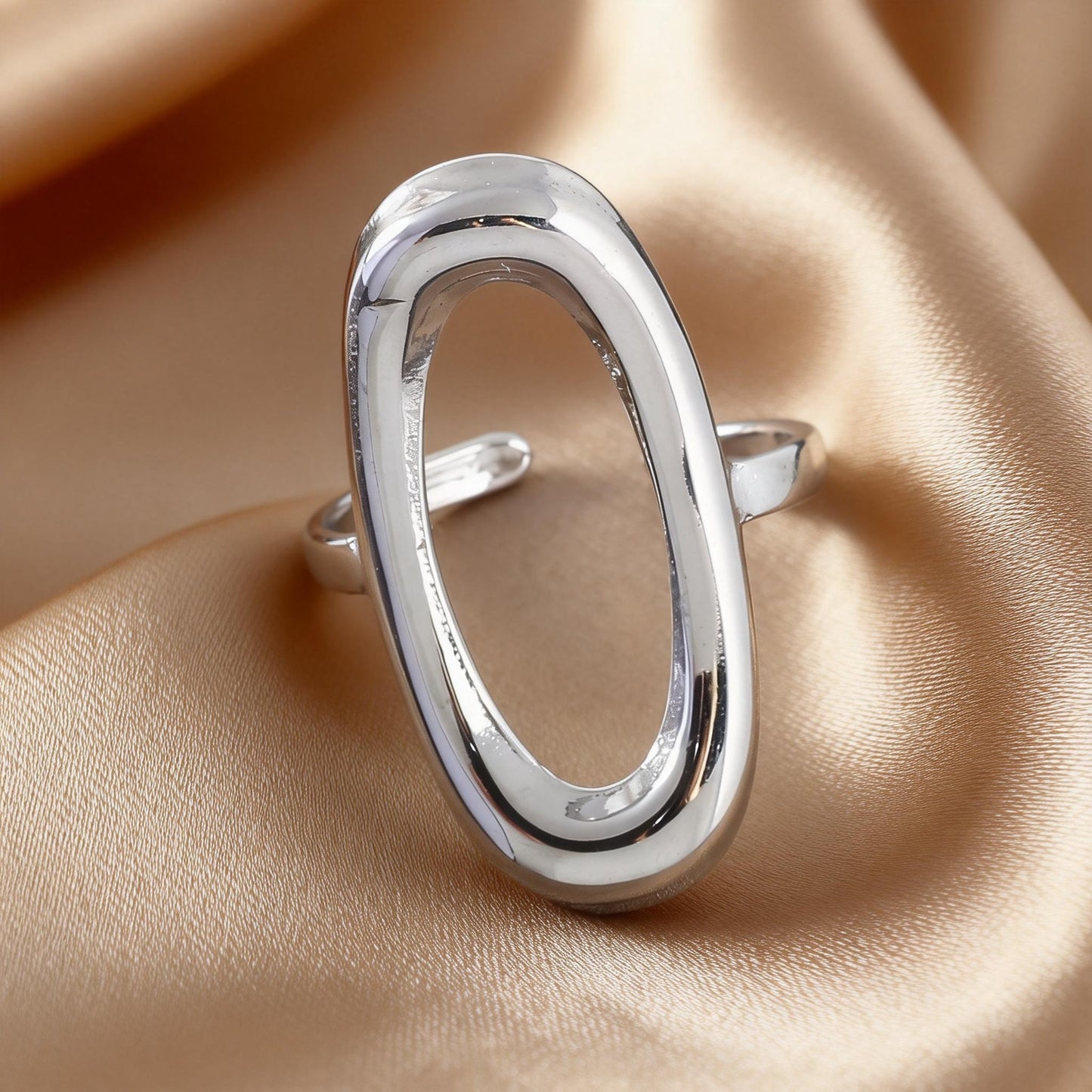 Steel Open-end Niche High-grade Fashion Trend Affordable Luxury Style Ring