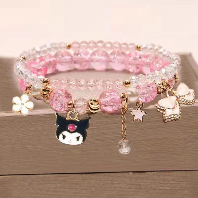 Women's Pearl Korean Super Cute Cartoon Beaded Bracelets