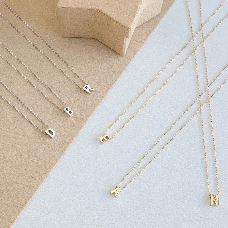 Women's Summer Simple Metal Letter Elegant Graceful Necklaces