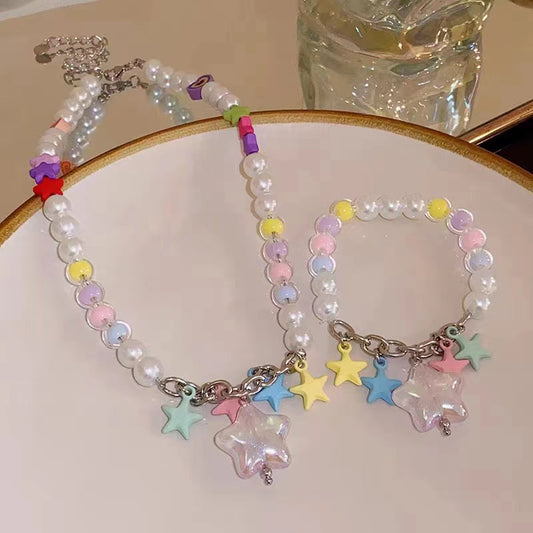 Women's Summer Versatile Beaded For Temperamental Minority Design Clavicle Necklace