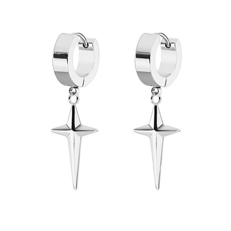 Women's & Men's Stainless Steel Simple Metal Gold Geometric Fashion Trend Goddess Style Earrings