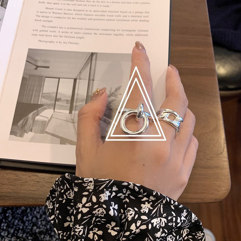 Women's Retro Fashion French Index Finger Live Ring