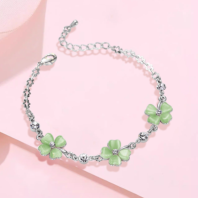 Lucky Four-leaf Clover Fashion Simple Mori Female Girlfriend Necklaces