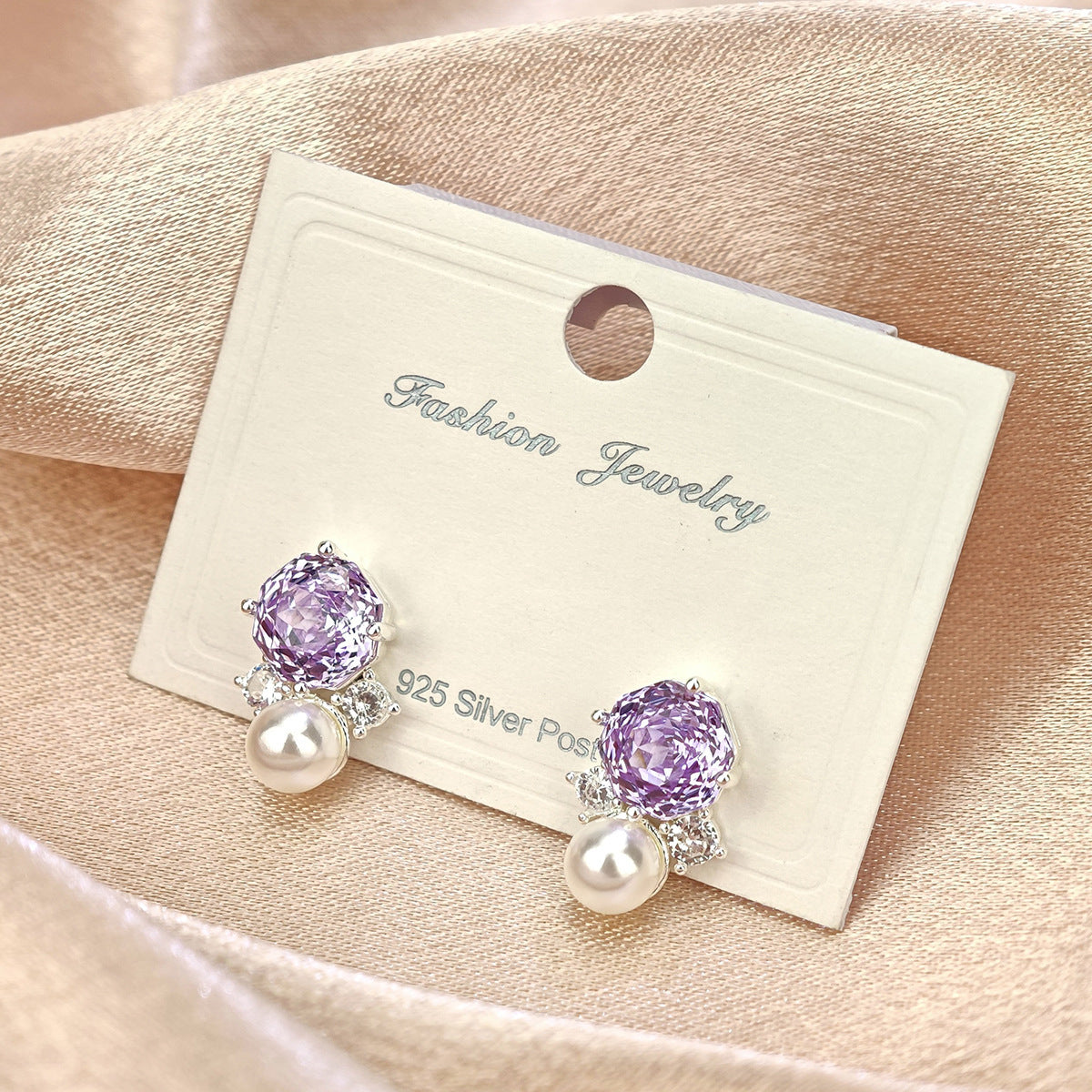 Summer Colorful Millennium Rose Cut Zircon Light Luxury Earrings