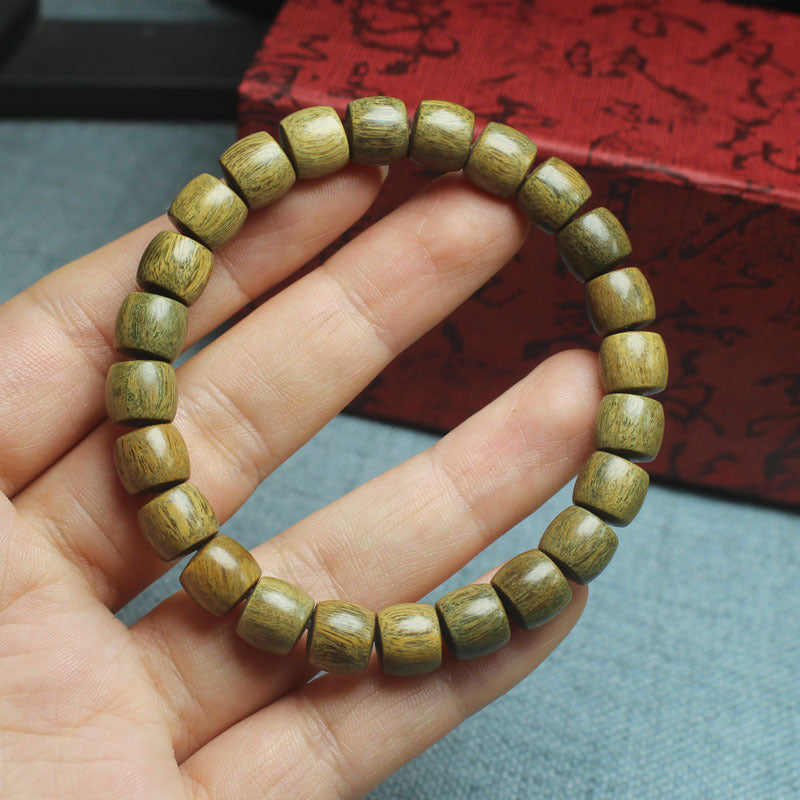 Women's & Men's Round Bead Straight Cut Mori Style Buddha Bracelet