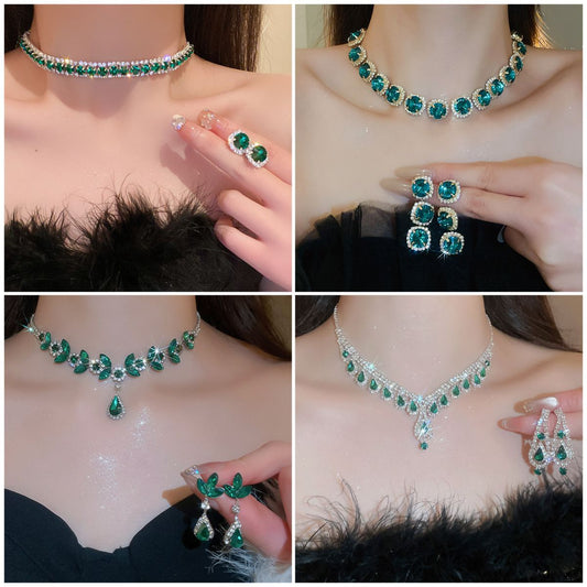 Women's Luxury Minority Clavicle Chain Palace Style Jewelry Set