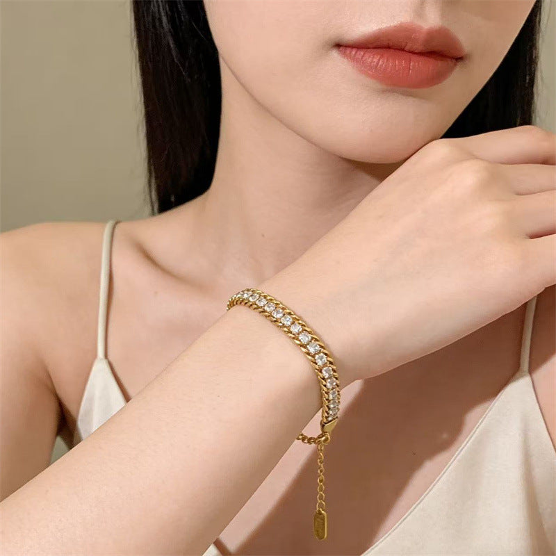 Women's Titanium Steel Fashionable Light Luxury High-grade Stainless Bracelet