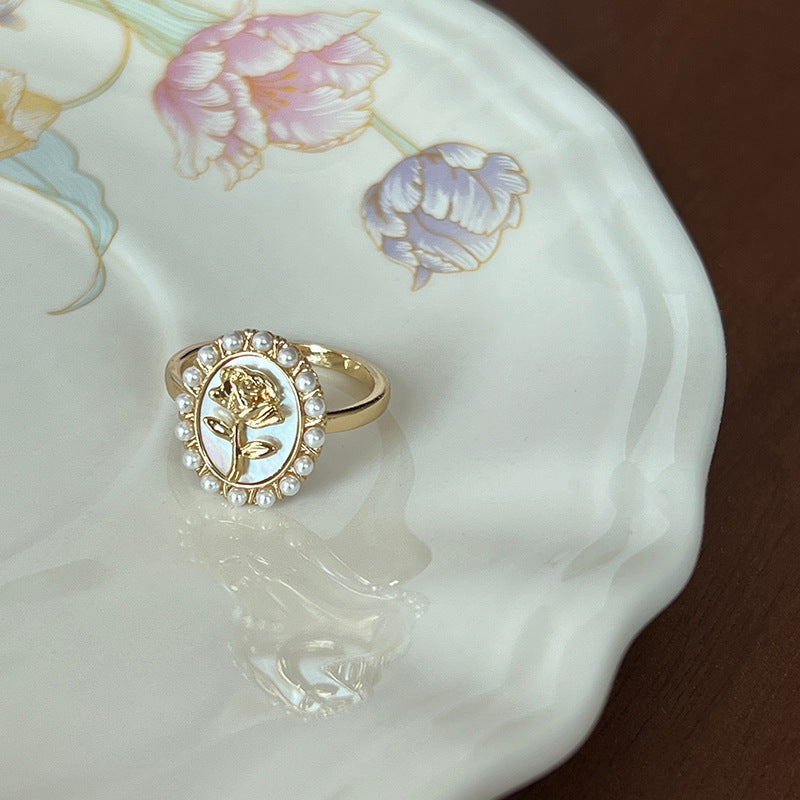 Glaze Enamel Butterfly Female Purple Special Interest Light Rings